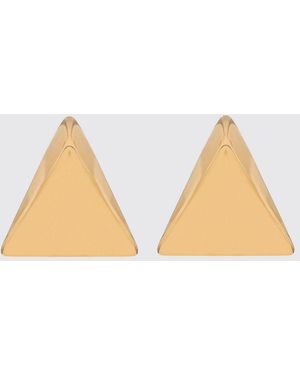 FEDERICA TOSI Triangular Pendant Earrings - Yellow