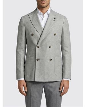 Lardini Double-Breasted Jacket - Gray