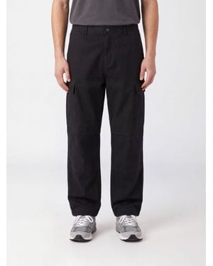 Carhartt Og Cargo Ripstop Cotton Cargo Trousers With Drawstring - Black
