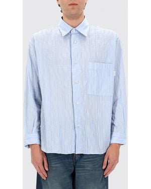 AMISH Chemise En Coton - Bleu