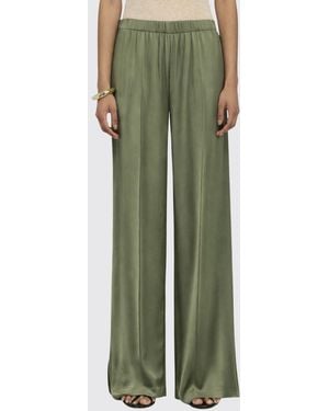 Semicouture Silk Trousers - Green