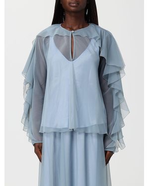 forte_forte Crêpe Blouse - Blue