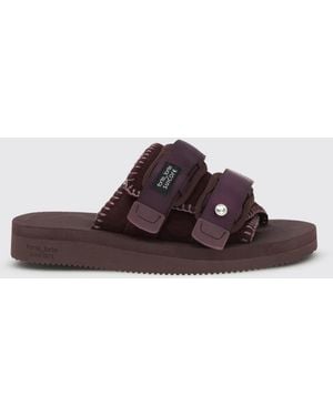 Suicoke Forte Forte X Suede And Fabric Sandal - Brown