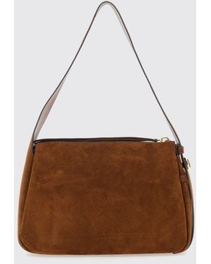 Tory Burch Romy Suede Shoulder Bag - Brown