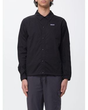 Patagonia Organic Cotton And Hemp Jacket With Logo - Blue
