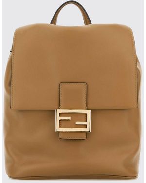 Fendi Calfskin Backpack - Natural