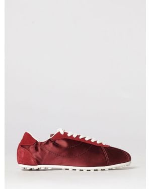 Paul Smith Zapatillas De Satén Y Ante - Rojo