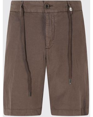 Myths Linen Drawstring Shorts - Brown