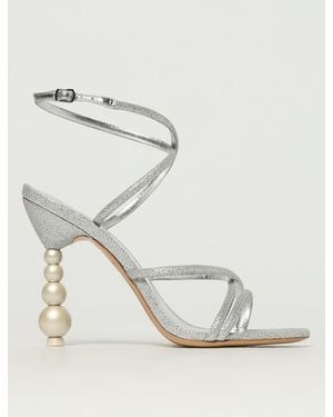 Sophia Webster Sandalo Perla Strappy - Bianco