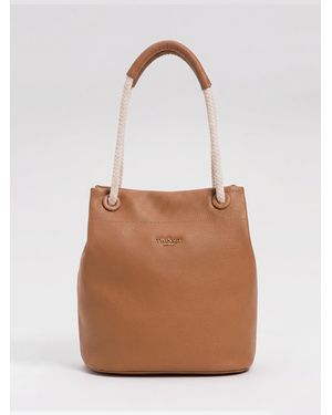 Twinset Grained Faux Bag - White