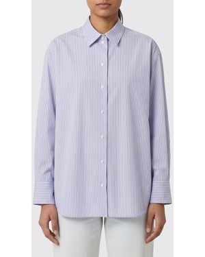 The Row Striped Cotton Shirt - Purple