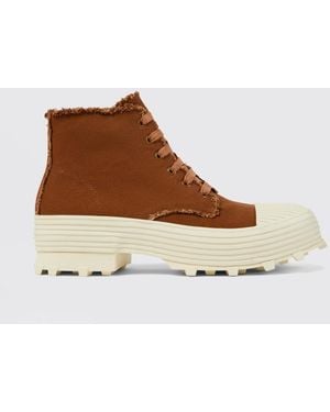 CAMPERLAB Traktori Tencel Ankle Boot - Brown