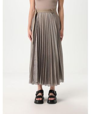 Sacai Gonna Plissettata - Neutro