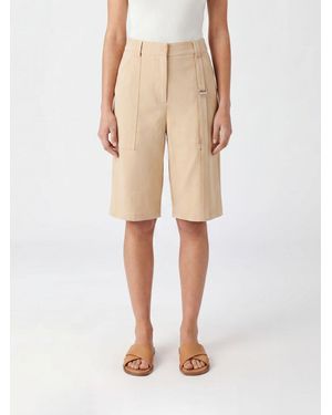 Patrizia Pepe Crêpe Shorts - Natural