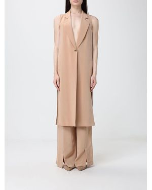 SIMONA CORSELLINI Long Cady Vest - Natural