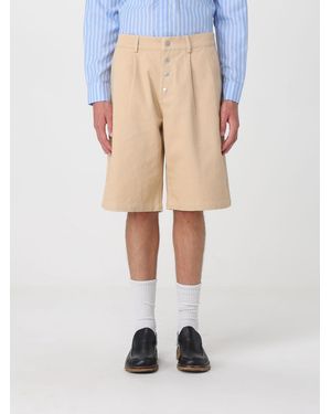 Carrera Wide-Leg Cotton Chino Shorts With Slash Pockets - White