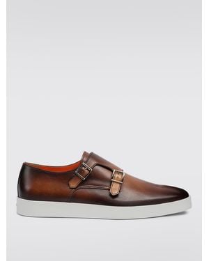 Santoni Monk Strap - Marrone