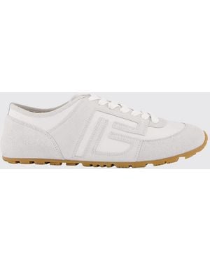 Balmain Racer 45 Leather Trainers - White
