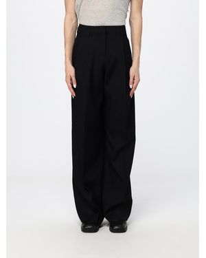 Golden Goose High-Waisted Tailored Wide-Leg Trousers - Black