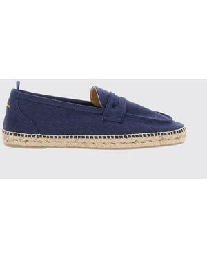 Castañer Nacho Classic Canvas Espadrilles With Raised Apron Toe - Blue