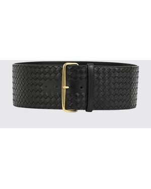 Bottega Veneta Classic Smooth Leather Belt With Square Buckle - White
