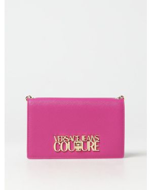 Versace Jeans Couture Saffiano Faux Leather Crossbody Wallet - Pink