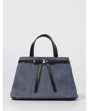 Ferragamo Mini Bow Cotton Bag - Blue