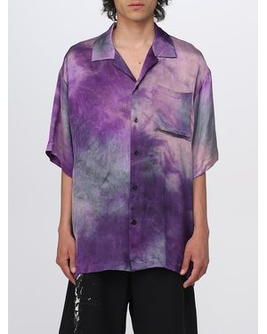 MSGM Shirt In Viscose - Purple