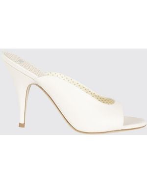 3Juin Leather Mules - White