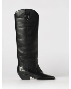 Isabel Marant Denvee Leather Boot - Black