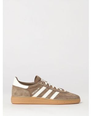 adidas Originals Handball Spezial Suede Low-Top Trainers With 3-Stripes - Natural