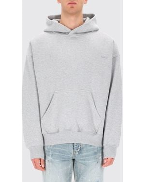 Purple Cotton Hoodie - Gray