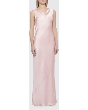 Norma Kamali Crêpe Long Dress - Pink