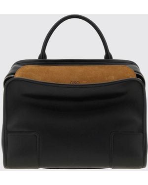 Loewe Amazona 180 Handtasche Von Aus Glattem Kalbsleder - Schwarz