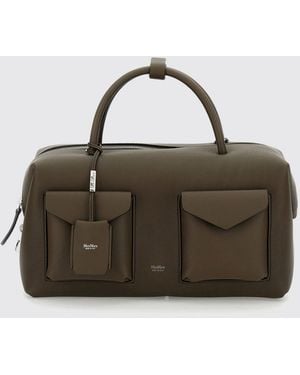 Max Mara Cargo Leather Holdall Bag - Green