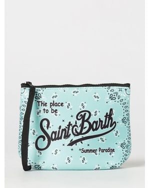 MC2 Saint Barth Pochette Aline Mc2 De Neopreno Con Logo Saint Barth - Azul