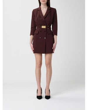 Elisabetta Franchi Crepe Blazer Dress - Red