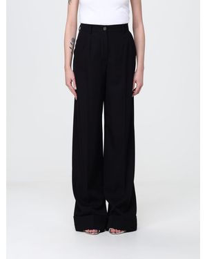 Dolce & Gabbana Dolce &Amp Gabbana Wide Leg Virgin Wool Trousers - Black