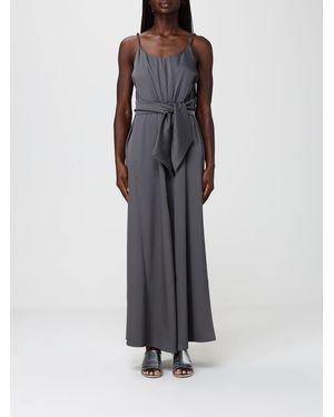Emporio Armani Long Twill Dress - Grey