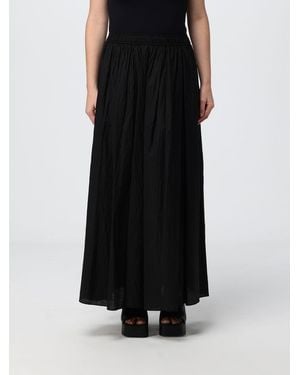 Tela Cotton Blend Pleated Skirt - Black