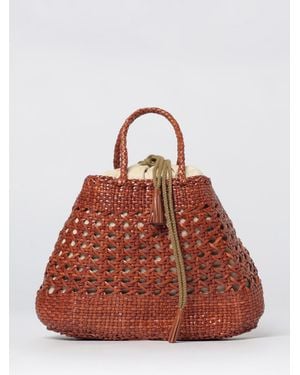 Dragon Diffusion Santa Cano Geflochtene Ledertasche - Rot