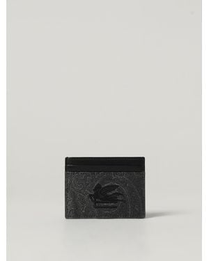 Etro Portacarte Di Credito Paisley - Nero
