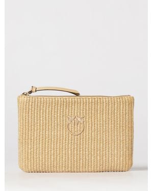 Pinko Raffia Pouch - Natural