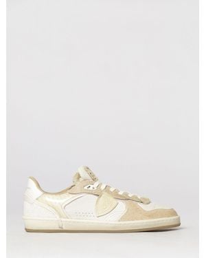 Philippe Model Pgal Leather Sneakers - Natural