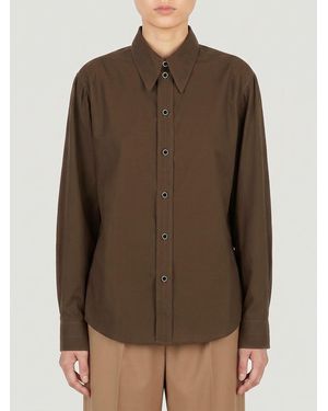 Lemaire Camicia A Maniche Lunghe - Marrone