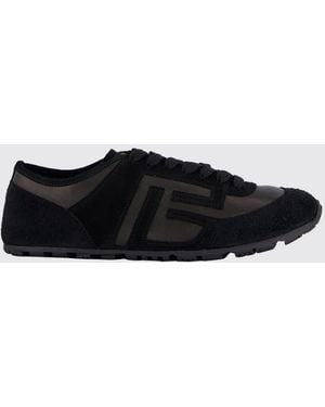 Balmain Racer 45 Leather Trainers - White