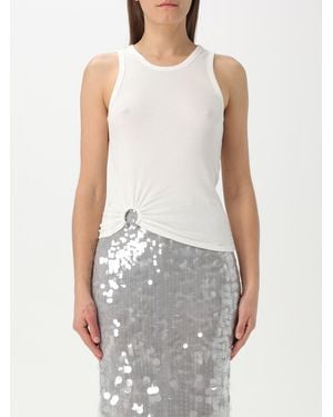 Rabanne Stretch Cotton Top - White