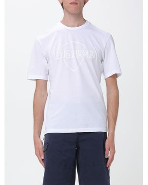 Blauer Cotton T-Shirt With Logo - White