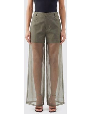 FEDERICA TOSI Tulle Trousers - Green