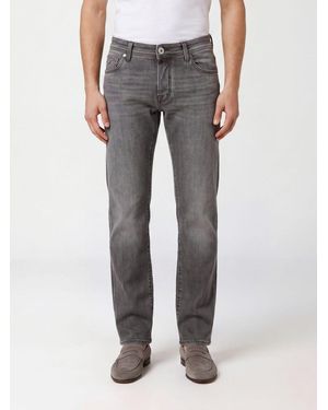Jacob Cohen Vaqueros Skinny De Tiro Medio En Denim De Algodón Elástico - Gris